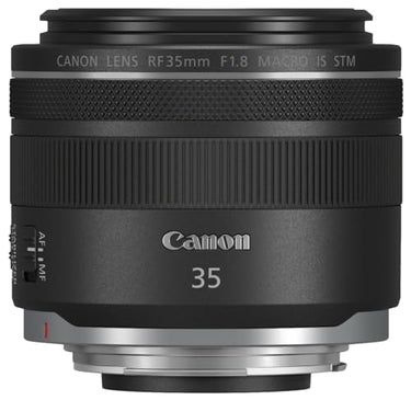 Canon RF 35mm F1.8 Macro IS STM Lens | Fast wide-angle prime lens | 5-stop optical image stabilizer, 1:2 Macro, compatible with all Canon EOS R series cameras on sale